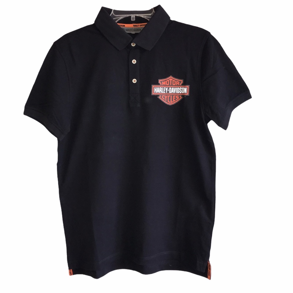 NWT. Harley Davidson logo knit polo. slim fit